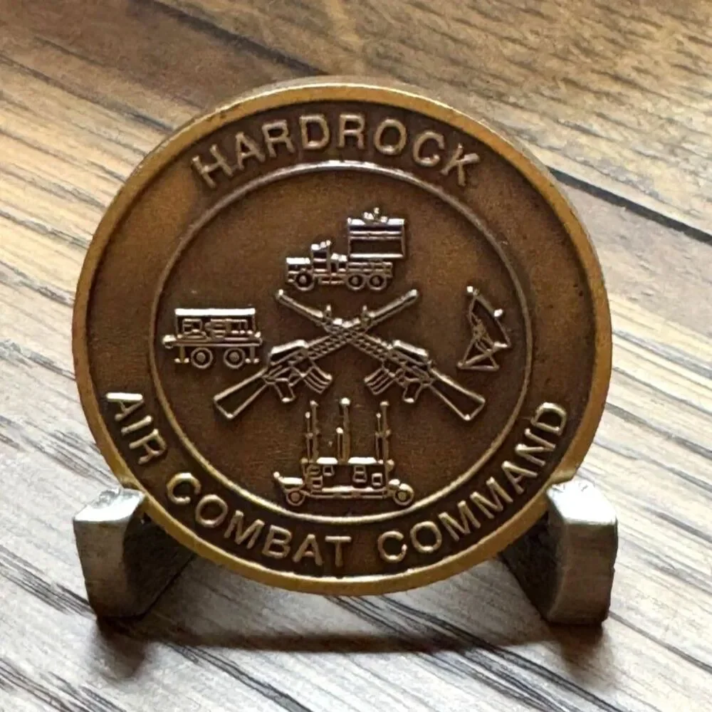 Hardrock Air Combat Command 726th Air Con Squadron Prepared to Go Challenge coin